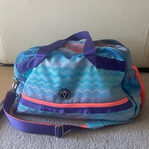 Lululemon/ Ivivva Blue, Purple, Coral Gym bag
